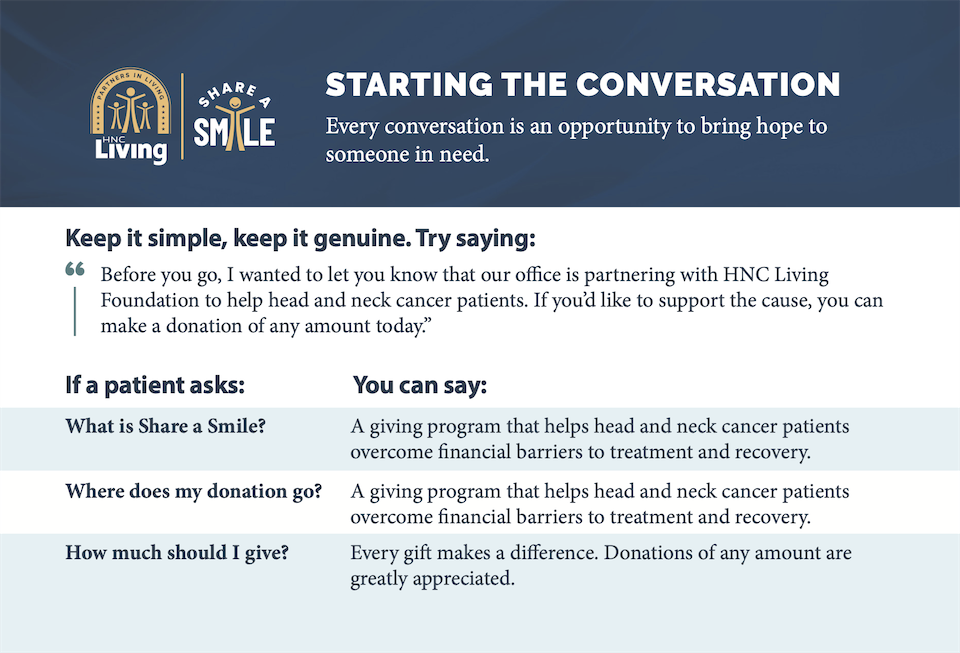 Share a Smile, conversation guide