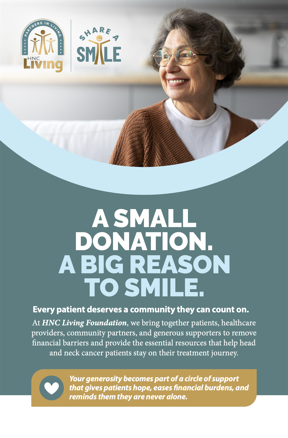 Share a Smile, patient flyer